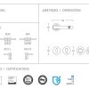 Πόμολο πόρτας/ροζέτα/CONVEX/115/ματ χρυσό/όρο