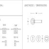 Πόμολο πόρτας/ροζέτα/CONVEX/135/ματ χρυσό/όρο