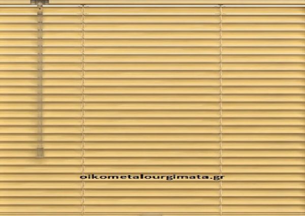 Στόρι μεταλλικό/Ν.632000/φυσική απόχρωση/απομίμηση ξύλου/25mm