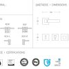 Πόμολο πόρτας/ροζέτα/CONVEX/735/νίκελ ματ/χρώμιο