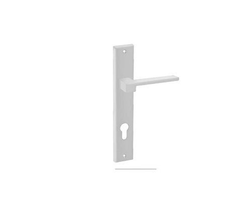 Πόμολο πόρτας/πλάκα/CONVEX/1535/λευκό ματ