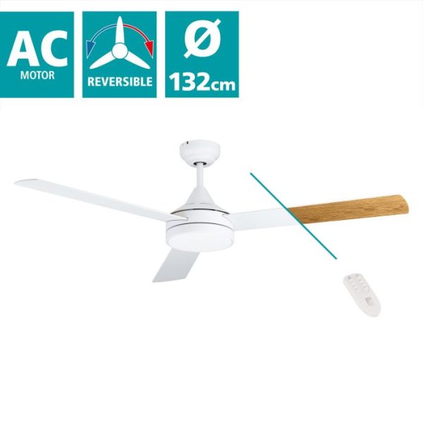 Ανεμιστήρας οροφής με φως/Eglo/SESIMBRA/35079/λευκό ματ