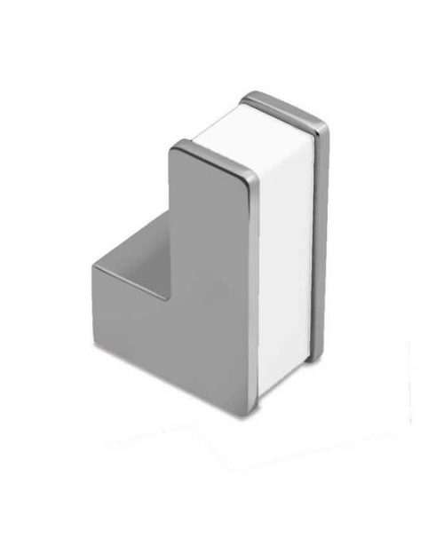 Πόμολο επίπλου/CONVEX/1047/χρώμιο/λευκό