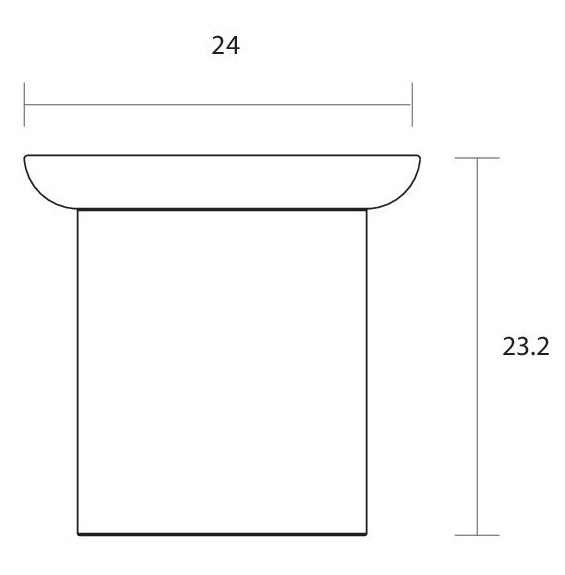 Πόμολο επίπλου/CONVEX/351/inox