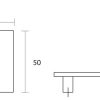 Πόμολο επίπλου/CONVEX/671/νίκελ ματ