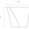 Πόμολο επίπλου/CONVEX/751/νίκελ ματ