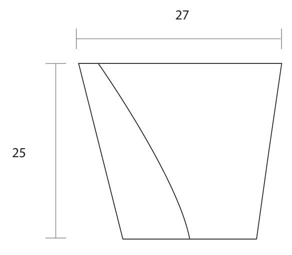 Πόμολο επίπλου/CONVEX/751/νίκελ ματ