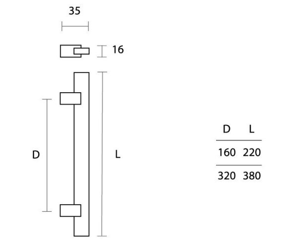 Λαβή επίπλου/CONVEX/857/όρο ματ