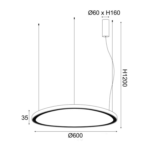 Κρεμαστό φωτιστικό/ACA/HARMONY/BR97LEDP60GDCCT/χρυσό