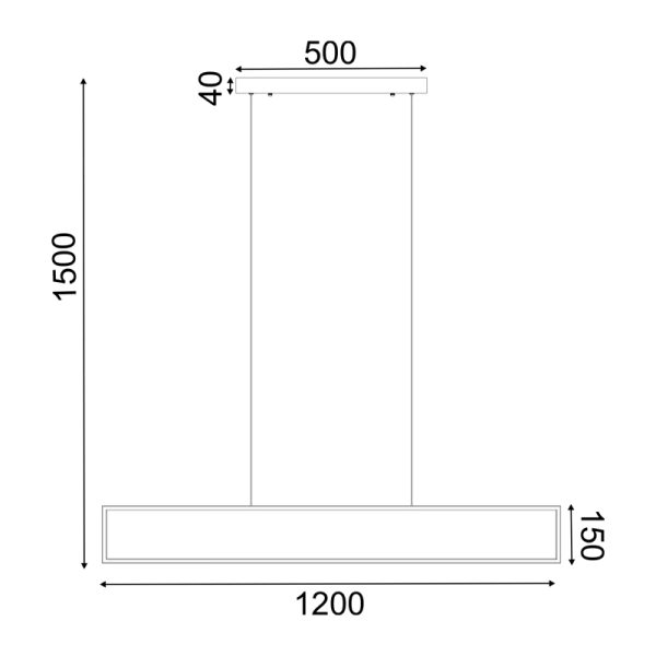 Κρεμαστό φωτιστικό/ACA/AELIA/PN30LEDPBK/μαύρο ματ