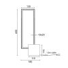 Επιτραπέζιο φωτιστικό/ACA/AELIA/PN30LEDTBK/μαύρο ματ