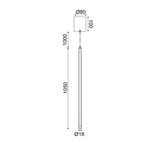 Κρεμαστό φωτιστικό/ACA/AVENUE/ZM16LEDP100WH/λευκό