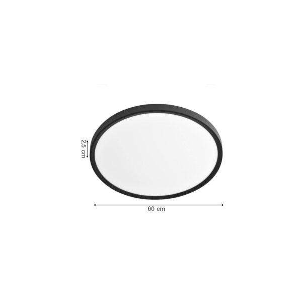 Πλαφονιέρα οροφής/inlight/42036-A/μαύρο