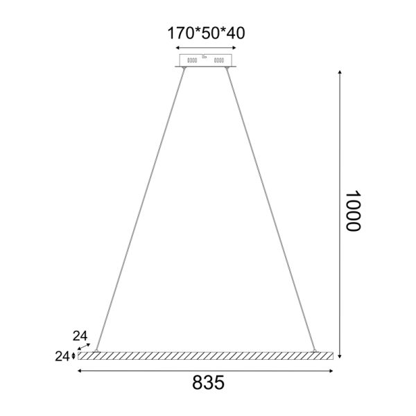 Κρεμαστό φωτιστικό/ACA/CANELA/TNK299LED13P/φυσικό/λευκό
