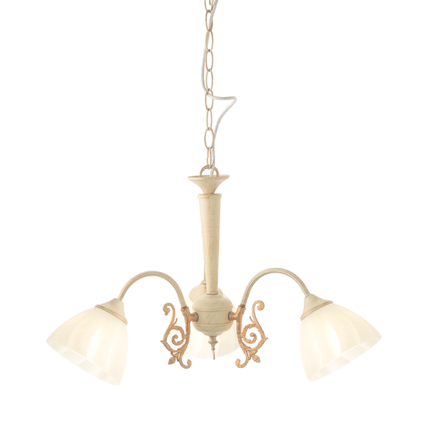 Κρεμαστό φωτιστικό/ACA/PERONE/DL8163/λευκό πατίνα/χρυσό/αντικέ