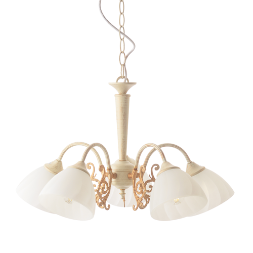 Κρεμαστό φωτιστικό/ACA/PERONE/DL8165/λευκό πατίνα/χρυσό/αντικέ