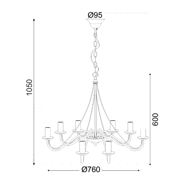 Κρεμαστό φωτιστικό/ACA/ PALMYRA/DLA0018/καφέ/μαύρο