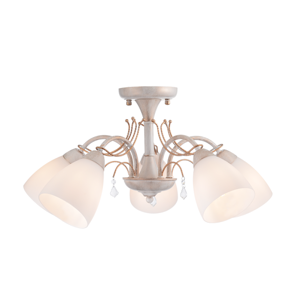 Φωτιστικό οροφής/ACA/QUINCE/DLA12125/λευκό πατίνα/χρυσό/αντικέ