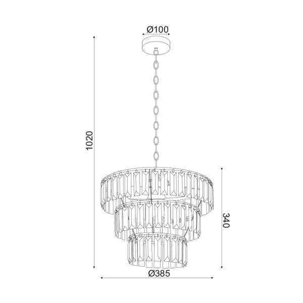 Κρεμαστό φωτιστικό /ACA/OREGON/SF175204B/μαύρο