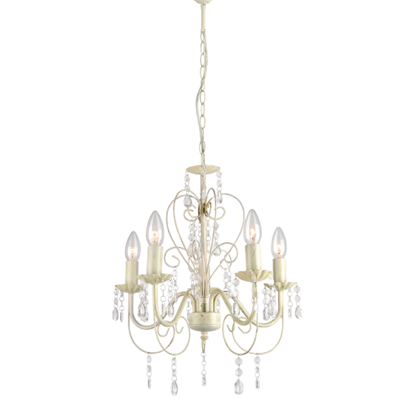 Κρεμαστό φωτιστικό/ACA/DUMAS/SF63185PWG/μπεζ χρυσή πατίνα