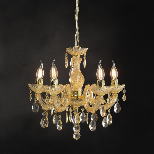 Κρεμαστό φωτιστικό /ACA/NEFERTITI/SF3505PAM/χρυσό/κεχριμπάρι