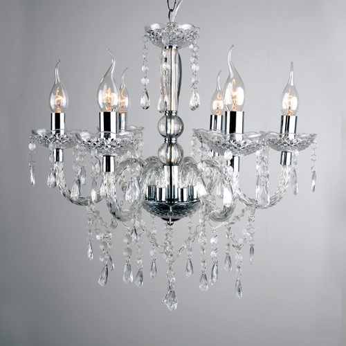 Κρεμαστό φωτιστικό /ACA/PEGASUS/SF64026T/διάφανο/χρώμιο