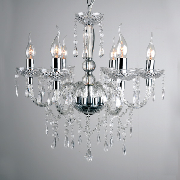 Κρεμαστό φωτιστικό /ACA/PEGASUS/SF64026T/διάφανο/χρώμιο