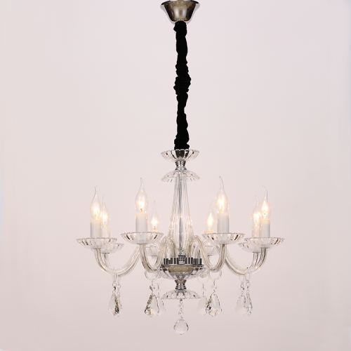 Κρεμαστό φωτιστικό/ACA/LOMPELIA/BLK80388PCC/μαύρο/χρώμιο