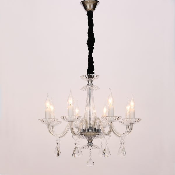 Κρεμαστό φωτιστικό/ACA/LOMPELIA/BLK80388PCC/μαύρο/χρώμιο