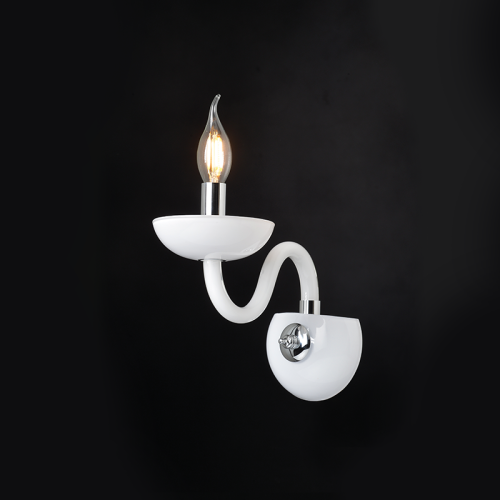 Επιτοίχιο φωτιστικό/ACA/LUNARIA/BLK82181WWC/λευκό