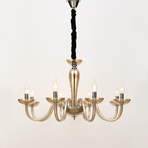 Κρεμαστό φωτιστικό/ACA/LUNARIA/BLK82188PCNC/χρυσό/χρώμιο