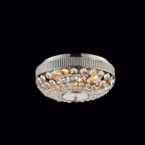 Φωτιστικό οροφής/ACA/ROSE/DLA12253/διάφανο/νίκελ σατινέ